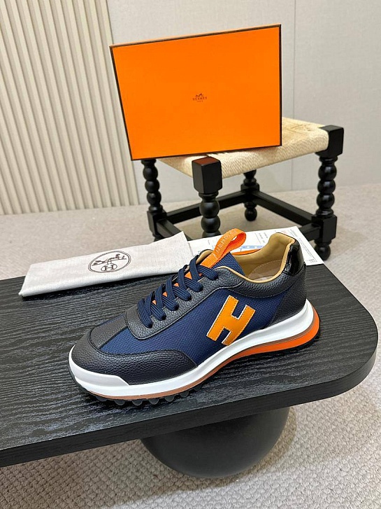 Мужские комбинированные кроссовки Hermes
