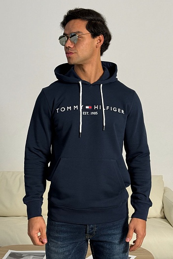 Мужское синее худи Tommy Hilfiger   