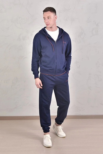 Спортивные штаны Loro Piana Premium signature logo - Navy   