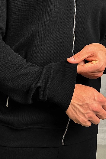 Кофта на молнии Kiton чёрного цвета   