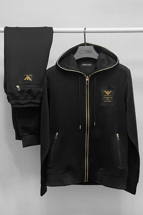 Мужские чёрные штаны Emporio Armani All Areas