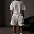 Мужские белые шорты Dsquared2 ICON-logo