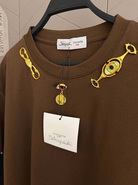 Женская базовая футболка Schiaparelli premium - Brown