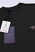 Мужская футболка Prada logo-plaque - Black