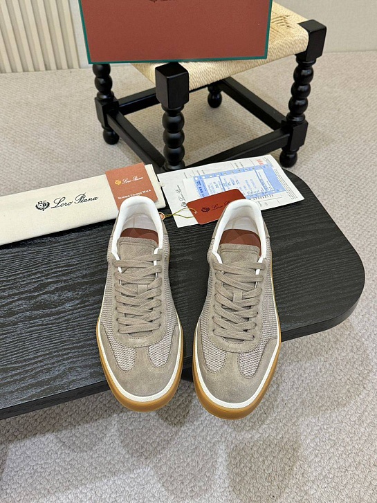 Мужские кроссовки Loro Piana Tennis Walk - Beige