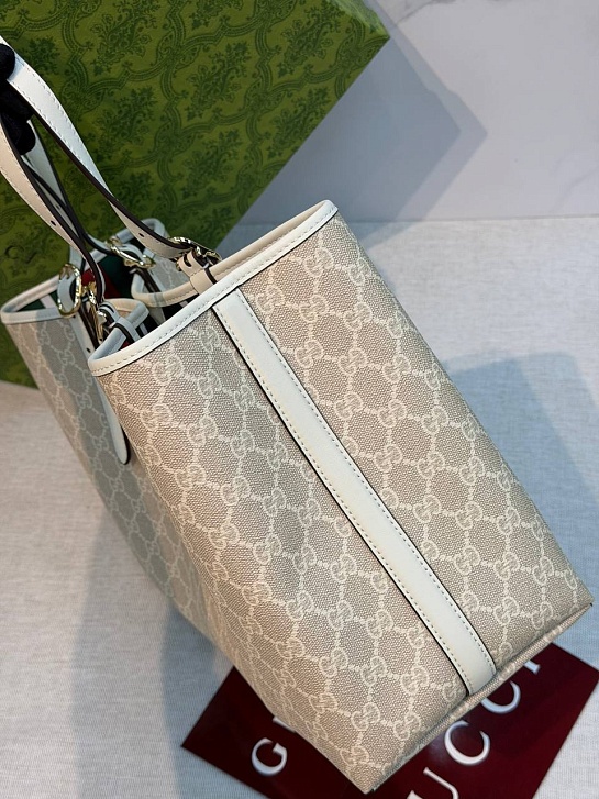 Кожаная сумка Gucci GG Emblem premium 38x25x15 см