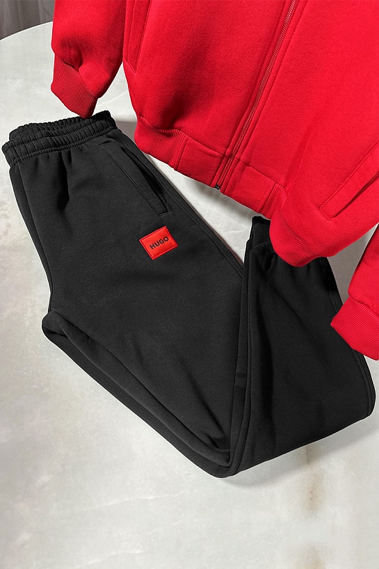 Утеплённые штаны на флисе Hugo Boss - Black