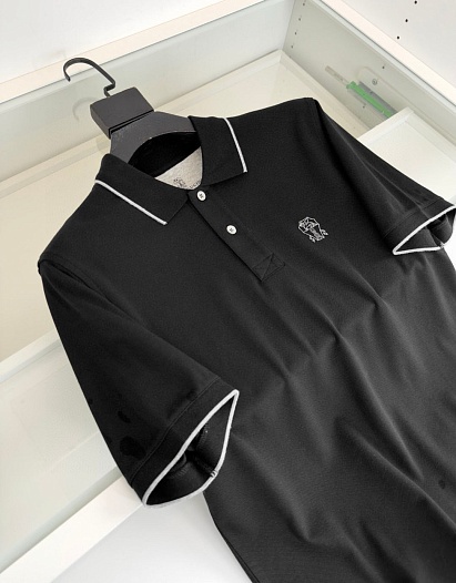 Мужское поло Brunello Cucinelli Premium - Black   