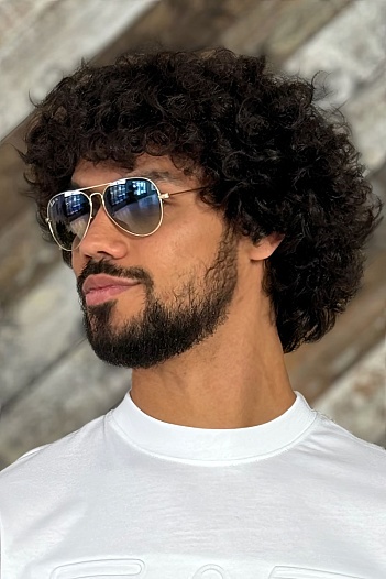 Солнцезащитные очки Ray-Ban Aviator Large Metal - Blue   