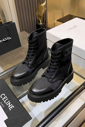 Женские ботинки Celine premium - Black   