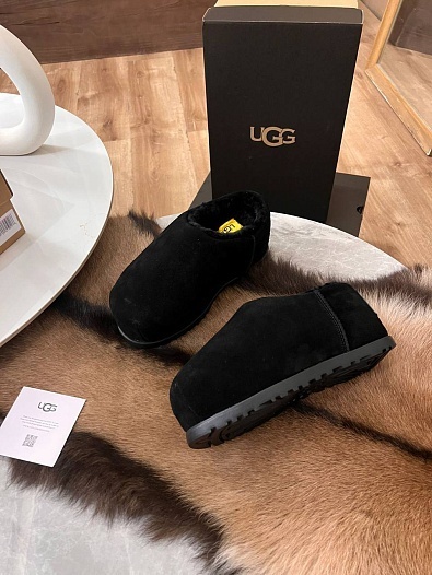 Женские слипоны с мехом UGG Tasman - Black   