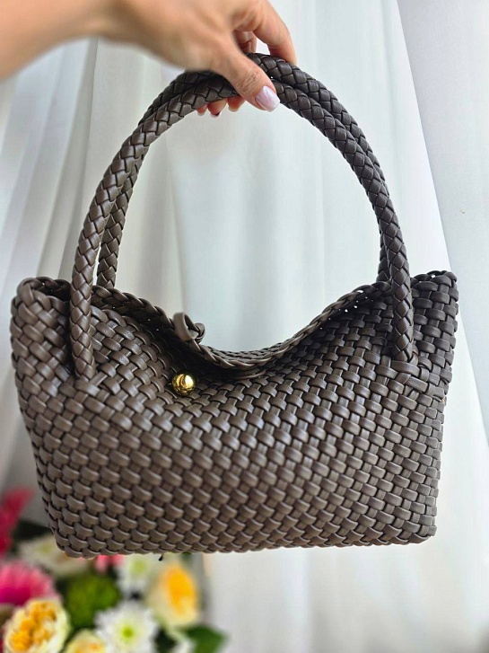 Кожаная сумка Bottega Veneta intrecciato 30x14 см