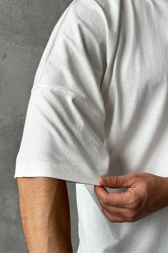 Белая оверсайз футболка Palm Angels