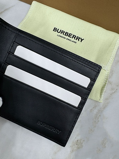 Кожаный кошелёк Burberry Premium 11x10 см   