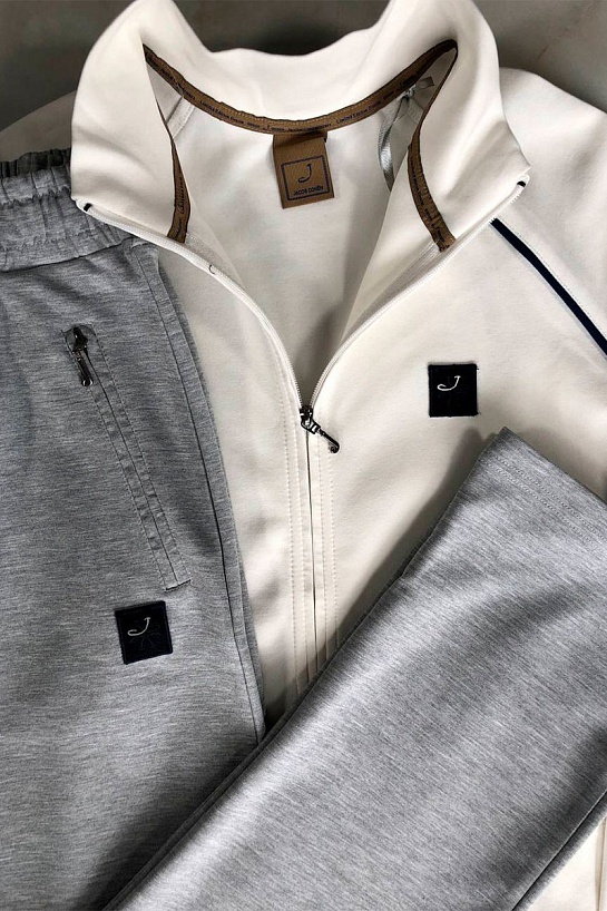 Мужская белая кофта Jacob Cohen