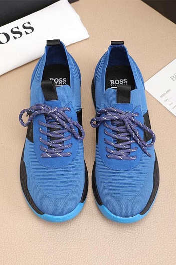 Текстильные кроссовки Hugo Boss Titanium - Blue   