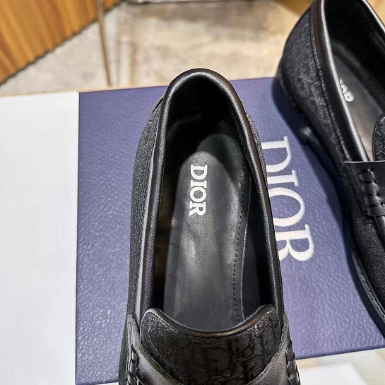 Мужские лоферы Dior Granville Oblique Jacquard