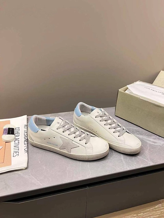 Женские кожаные кроссовки Golden Goose Super Star premium