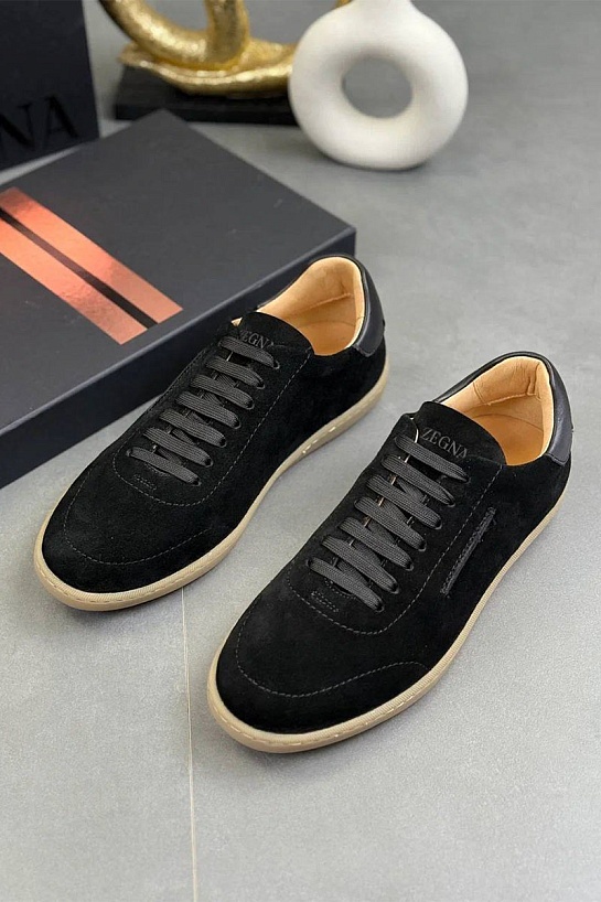 Мужские замшевые кроссовки Zegna "232"