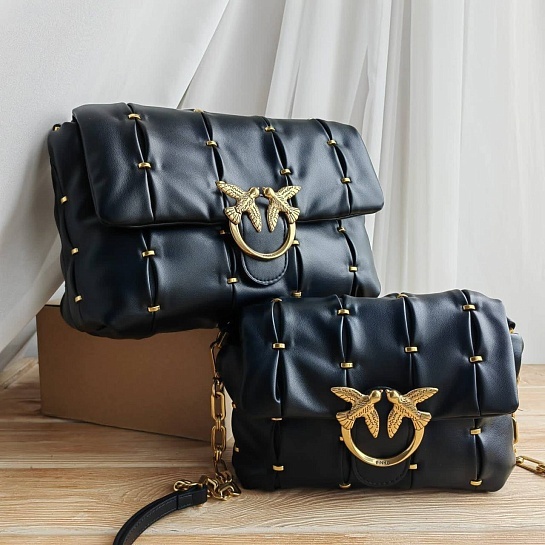 Женская кожаная сумка puff 28x18 см (2 расцветки)