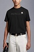 Футболка чёрного цвета Moncler logo-print