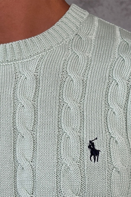 Мужской свитер Polo Ralph Lauren cable-knit - Light Green