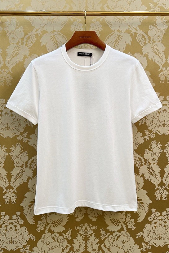 Мужская белая футболка Dolce & Gabbana Premium