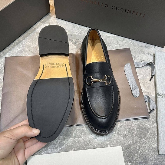 Кожаные лоферы Brunello Cucinelli Premium - Black