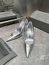 Женские кожаные туфли на каблуке Balenciaga premium