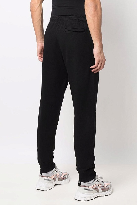 Утеплённые чёрные штаны Off-White logo-print