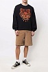 Чёрный мужской свитшот Kenzo Tiger Head embroidered