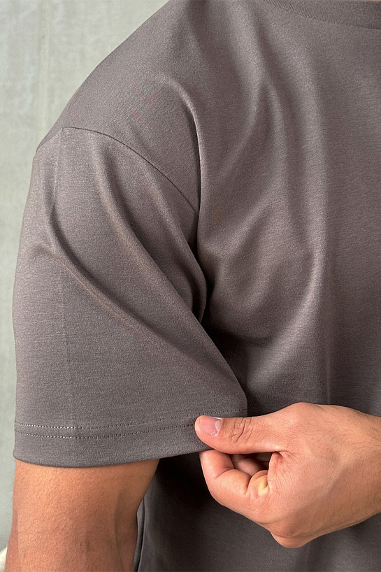 Мужская коричневая футболка Y-3 Yohji Yamamoto