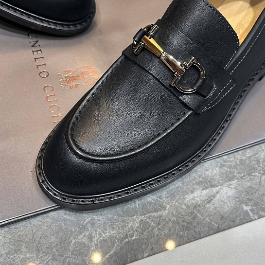 Кожаные лоферы Brunello Cucinelli Premium - Black