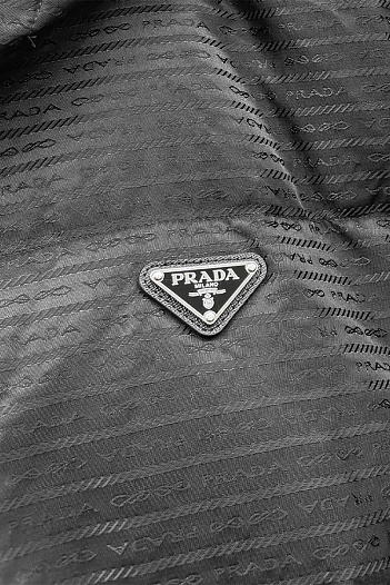 Двусторонний пуховик Prada logo-plaque - Black   