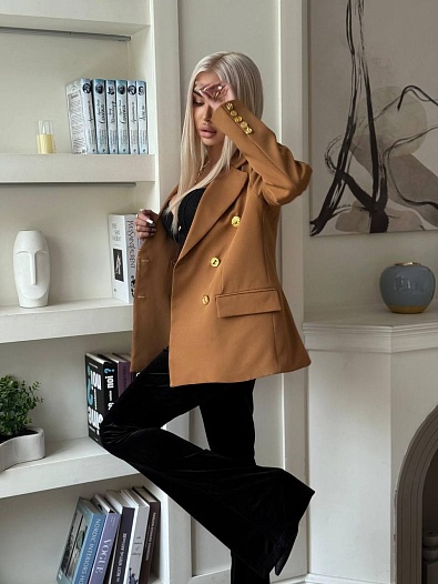 Женский пиджак Schiaparelli Premium - Brown   