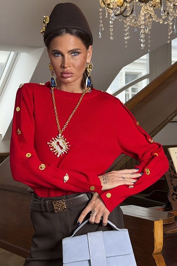 Женский свитер Schiaparelli Premium - Red   