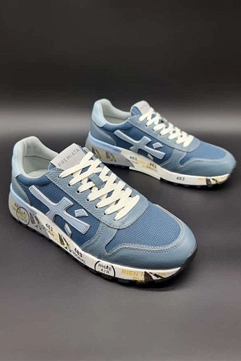 Комбинированные кроссовки Premiata Mick - Blue   