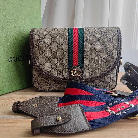 Женская сумка Gucci Ophidia GG mini 21x15 см