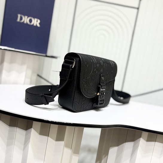 Кожаная сумка Dior Saddle Messenger Premium 23x17.5x6 см