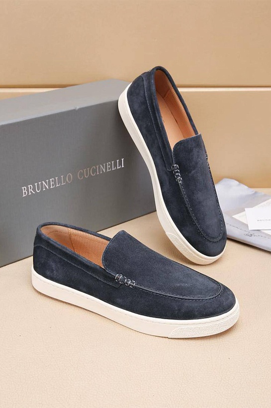 Мужские замшевые лоферы Brunello Cucinelli