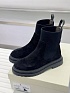 Женские замшевые сапоги Brunello Cucinelli premium - Black
