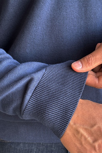 Кофта тёмно-синего цвета Tommy Hilfiger quarter-zip   