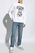 Мужской белый свитшот Moschino Teddy Bear