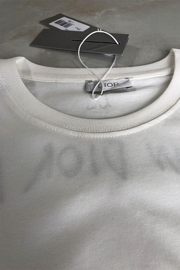 Мужская белая футболка Dior   