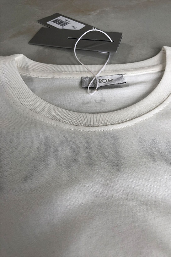 Мужская белая футболка Dior