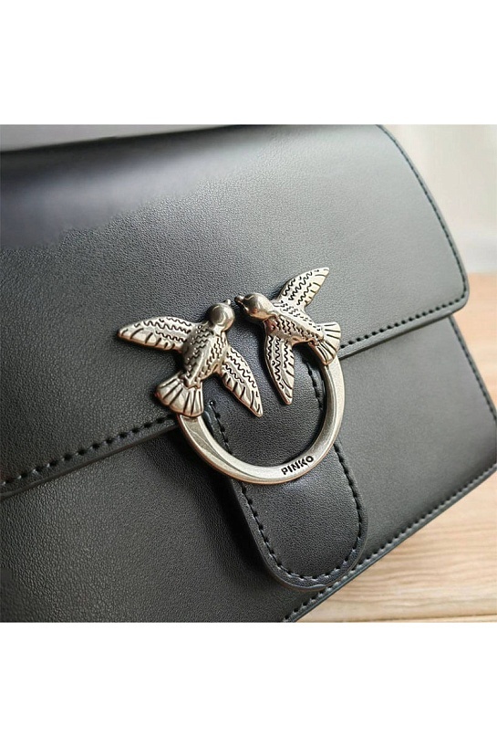 Кожаная сумка Love 25x18 см - Black (2 расцветки)