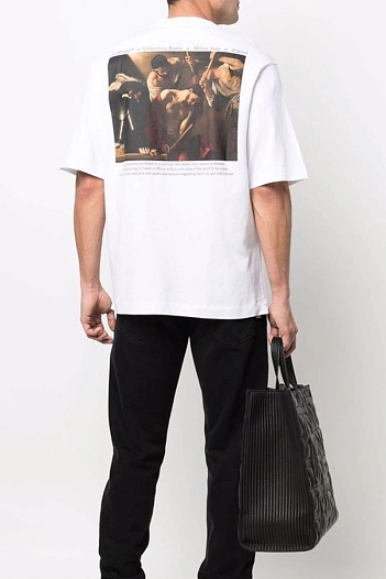 Белая оверсайз футболка Off-White Caravaggio Painting   