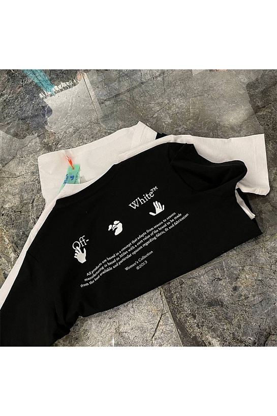 Мужская белая футболка Off-White