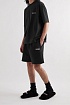 Чёрные мужские шорты Balenciaga Political Campaign logo