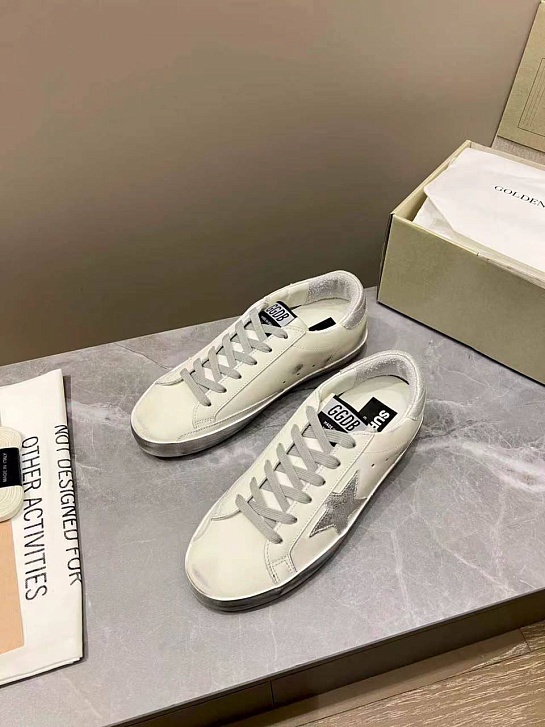 Женские кожаные кроссовки Golden Goose Super Star premium